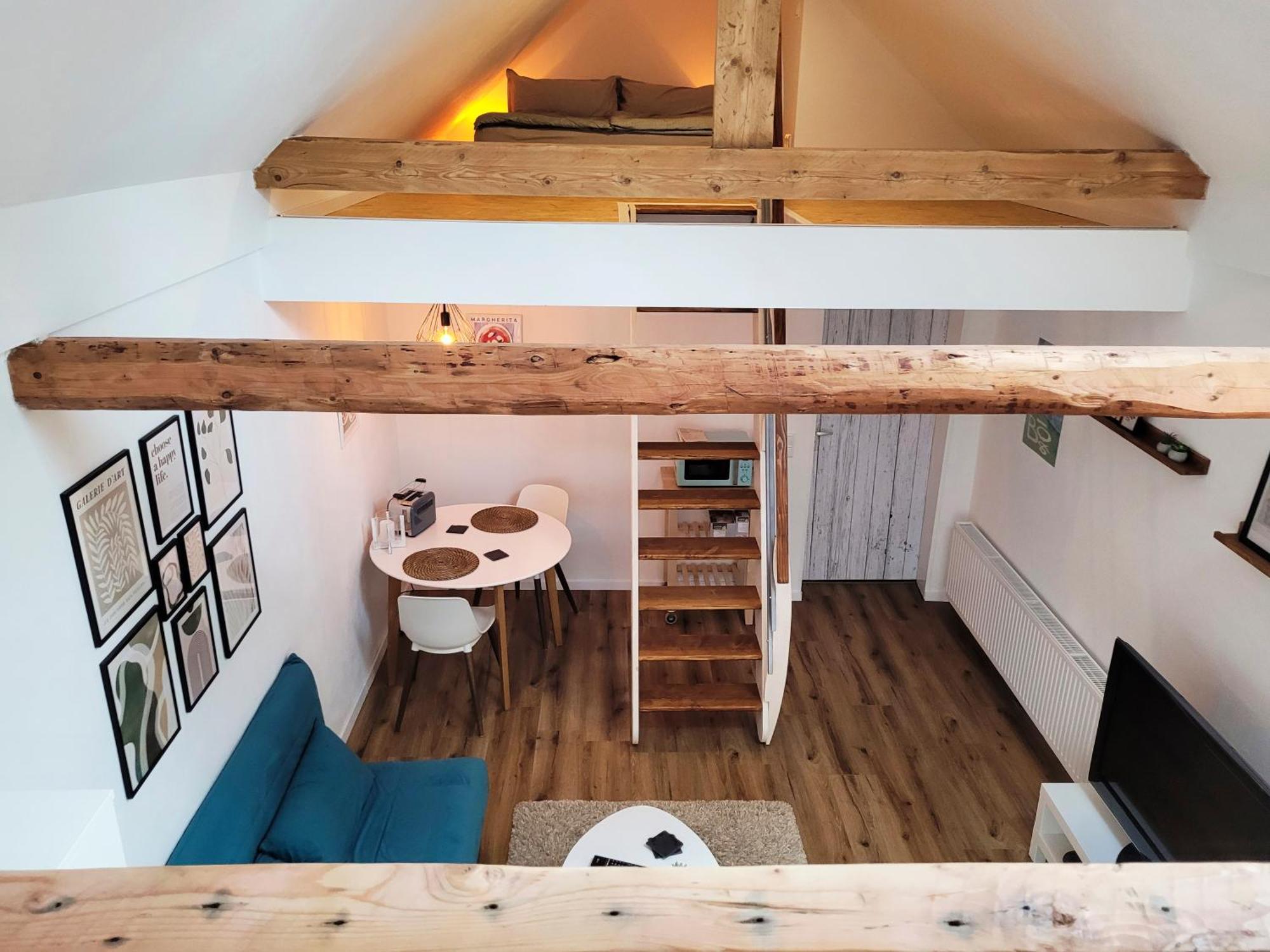 Modernes 1-Zimmer-Apartment Mit Galerie-Schlafkoje Im Skandinavischen Stil Ostenfeld  Dış mekan fotoğraf