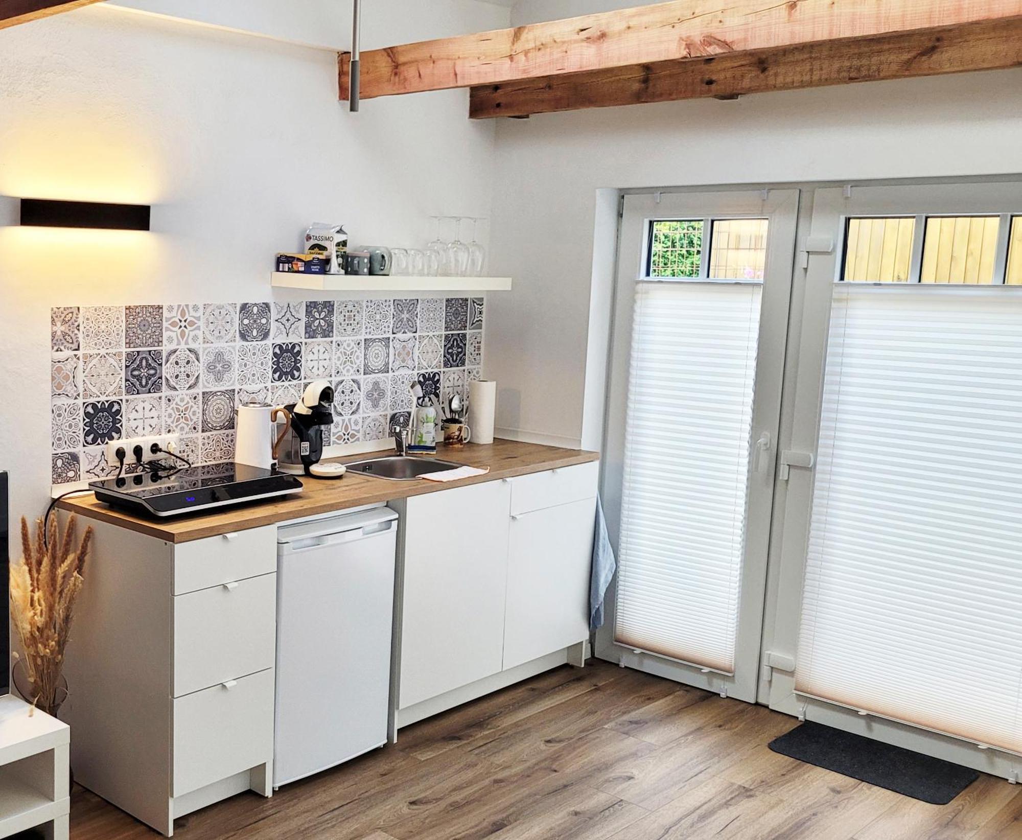Modernes 1-Zimmer-Apartment Mit Galerie-Schlafkoje Im Skandinavischen Stil Ostenfeld  Dış mekan fotoğraf
