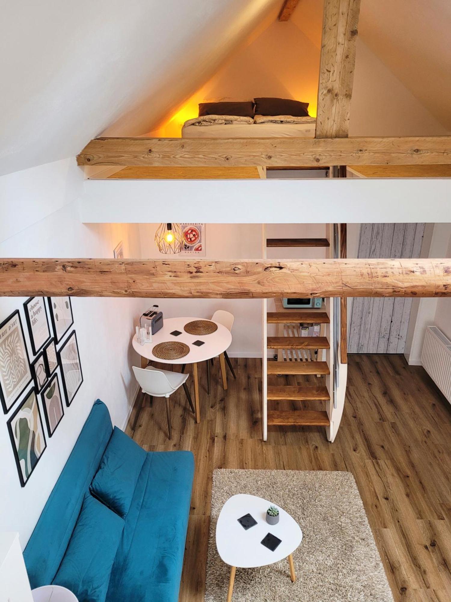 Modernes 1-Zimmer-Apartment Mit Galerie-Schlafkoje Im Skandinavischen Stil Ostenfeld  Dış mekan fotoğraf