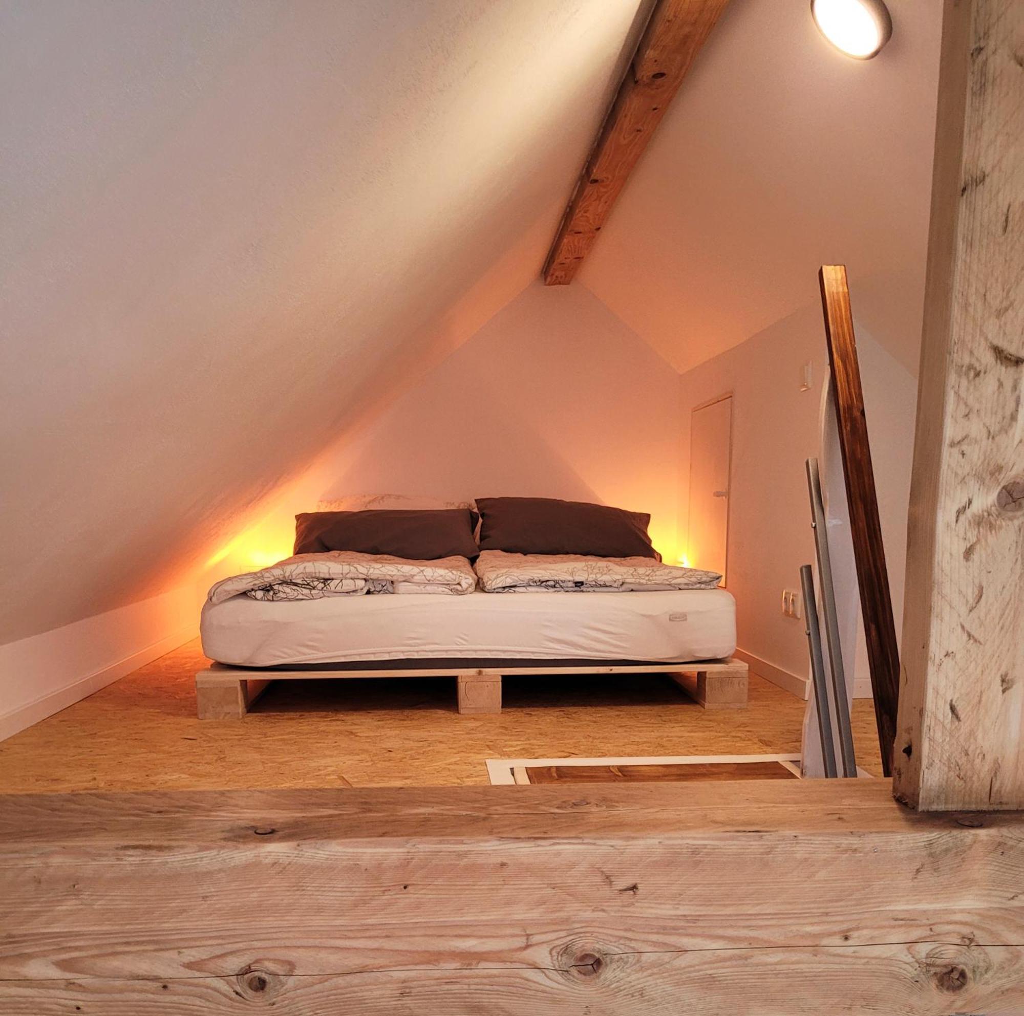 Modernes 1-Zimmer-Apartment Mit Galerie-Schlafkoje Im Skandinavischen Stil Ostenfeld  Dış mekan fotoğraf